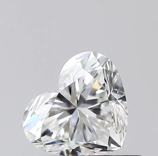 0.51ct Heart Natural Diamond (Colour F, Clarity VS2, GIA Certified)