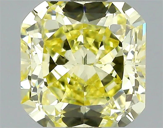 1.03ct Cushion brilliant Natural Diamond (Colour Fancy Intense Yellow, Clarity VVS2, GIA Certified)