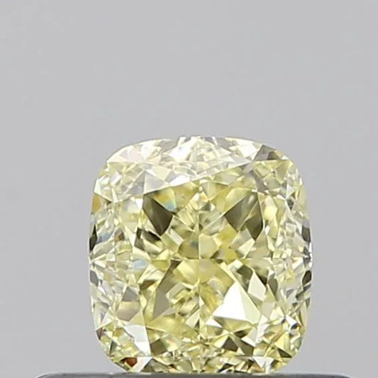 0.45ct Cushion modified Natural Diamond (Colour Fancy Light Yellow, Clarity VS1, Cut GD, GIA Certified)