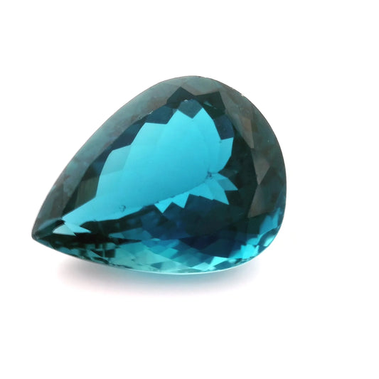 24.53ct Pear Natural Topaz (Colour Blue, Clarity Eye Clean, Cut Faceted)