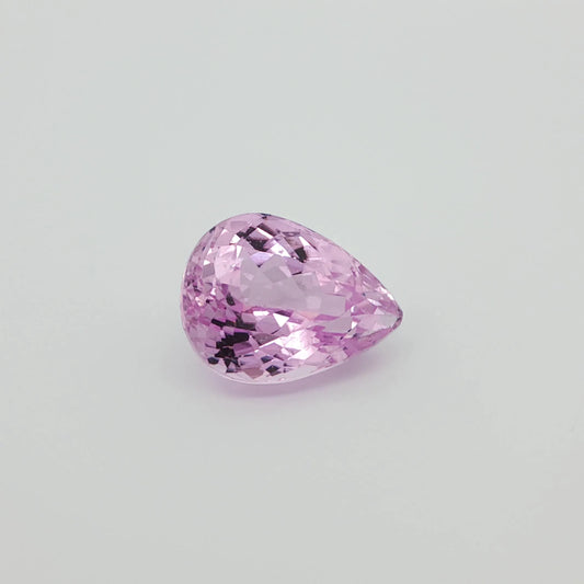 24.72ct Pear Natural Kunzite (Colour Pink, Clarity Eye Clean, Cut Faceted)