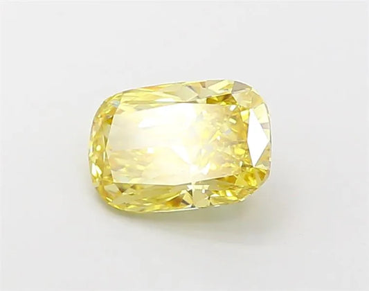 1.00ct Cushion modified Lab Grown Diamond (Colour Fancy Intense Yellow, Clarity VS1, IGI Certified)