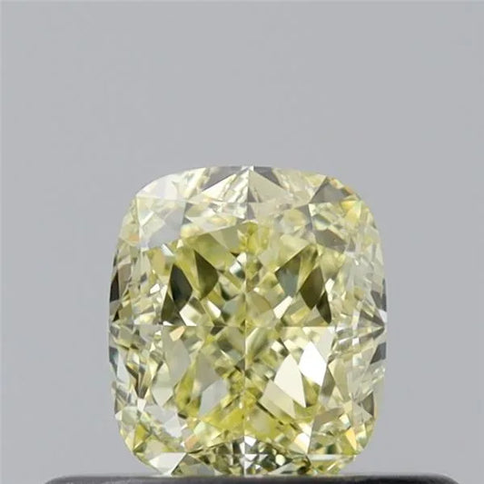 0.39ct Cushion modified Natural Diamond (Colour Fancy Yellow, Clarity VVS1, Cut GD, GIA Certified)