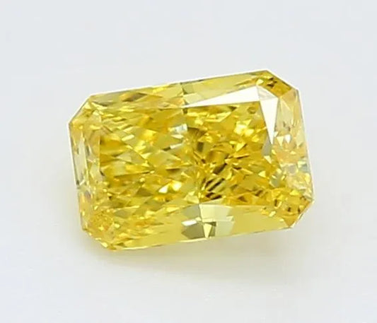 0.20ct Radiant Lab Grown Diamond (Colour Fancy Vivid Yellow, Clarity VVS1, IGI Certified)