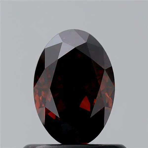 0.71ct Oval Natural Diamond (Colour Fancy Dark Brown, Clarity VS1, Cut GD, GIA Certified)
