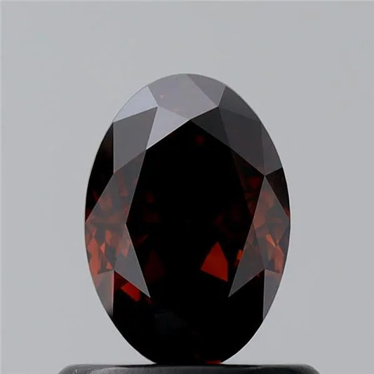 0.71ct Oval Natural Diamond (Colour Fancy Dark Brown, Clarity VS1, Cut GD, GIA Certified)