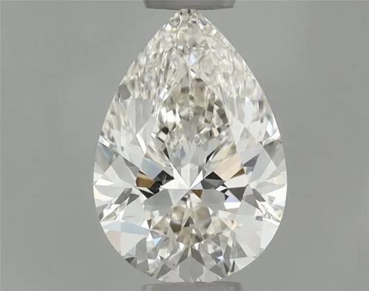 0.70ct Pear Natural Diamond (Colour Faint Brown, Clarity VS2, GIA Certified)