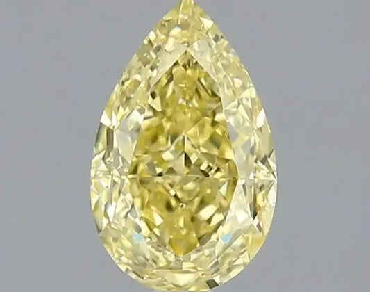 1.19ct Pear Natural Diamond (Colour Fancy Yellow, Clarity VS1, Cut GD, GIA Certified)