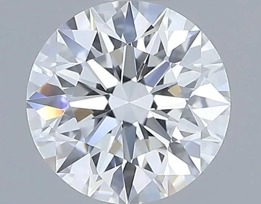 0.57ct Round Natural Diamond (Colour D, Clarity FL, Cut EX, GIA Certified)