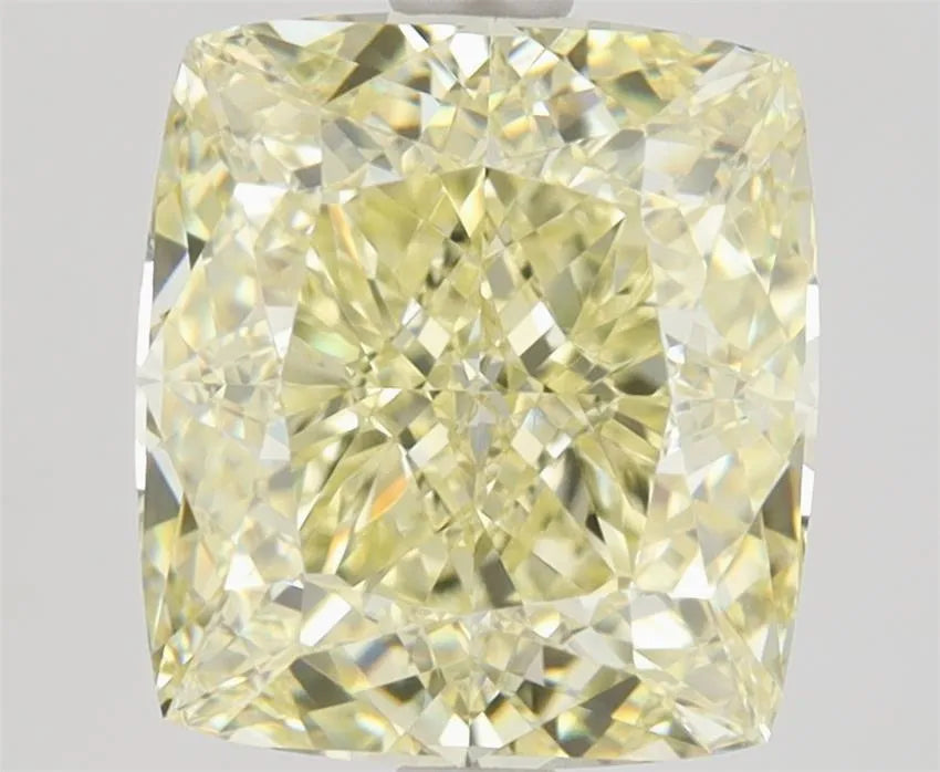 3.00ct Cushion brilliant Natural Diamond (Colour Fancy Light Yellow, Clarity VVS1, GIA Certified)