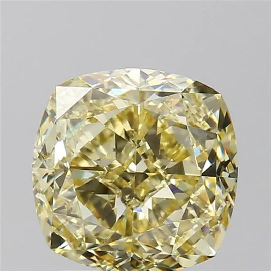 3.01ct Cushion modified Natural Diamond (Colour Fancy Yellow, Clarity VS1, Cut GD, GIA Certified)
