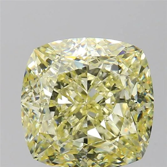 3.02ct Cushion brilliant Natural Diamond (Colour Fancy Light Yellow, Clarity VS1, GIA Certified)