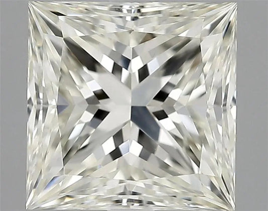3.04ct Princess Natural Diamond (Colour J, Clarity VVS2, Cut EX, IGI Certified)