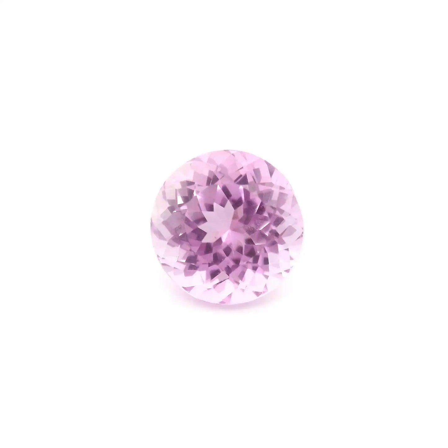 3.07ct Round Natural Kunzite (Colour Pink, Clarity Eye Clean, Cut Faceted)