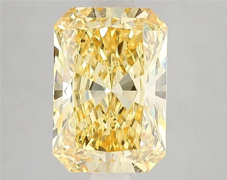 3.08ct Radiant Lab Grown Diamond (Colour Fancy Vivid Yellow, Clarity VVS2, IGI Certified)
