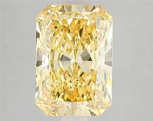 3.08ct Radiant Lab Grown Diamond (Colour Fancy Vivid Yellow, Clarity VVS2, IGI Certified)