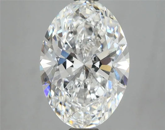 3.09ct Oval Lab Grown Diamond (Colour D, Clarity VVS2, IGI Certified)
