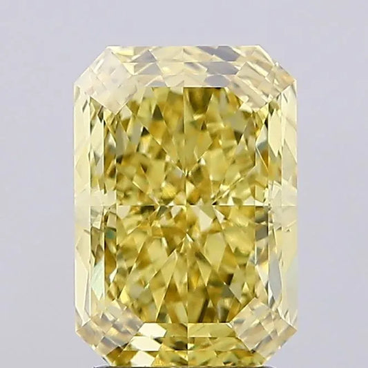 3.12ct Radiant Lab Grown Diamond (Colour Fancy Intense Yellow, Clarity VVS2, IGI Certified)
