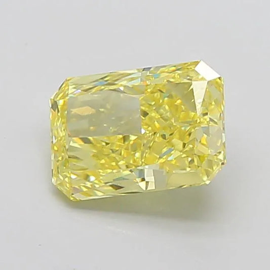 3.12ct Radiant Lab Grown Diamond (Colour Fancy Vivid Yellow, Clarity VVS2, IGI Certified)