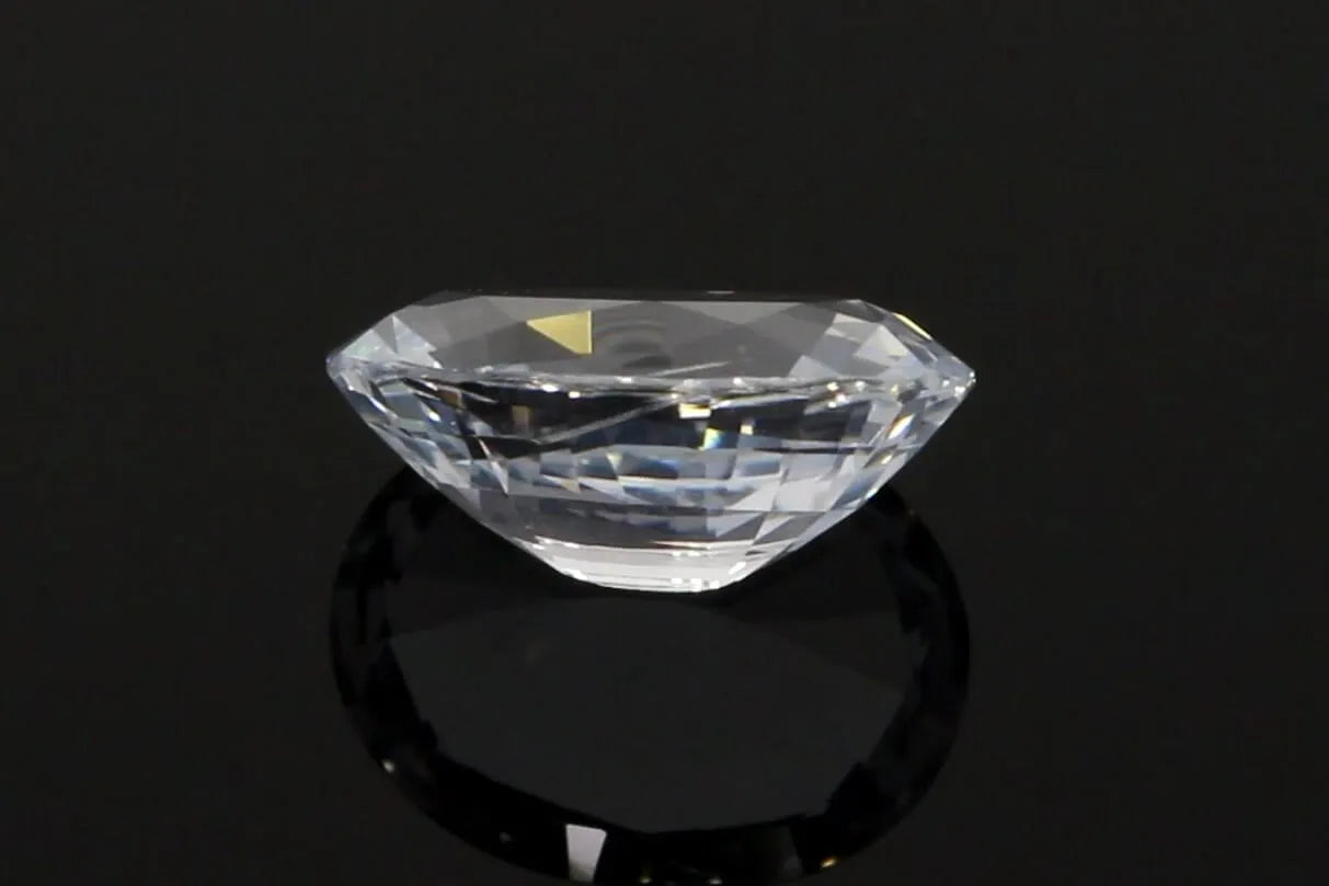 3.24ct Oval Natural Sapphire (Colour White, Clarity Eye Clean, Cut Faceted)