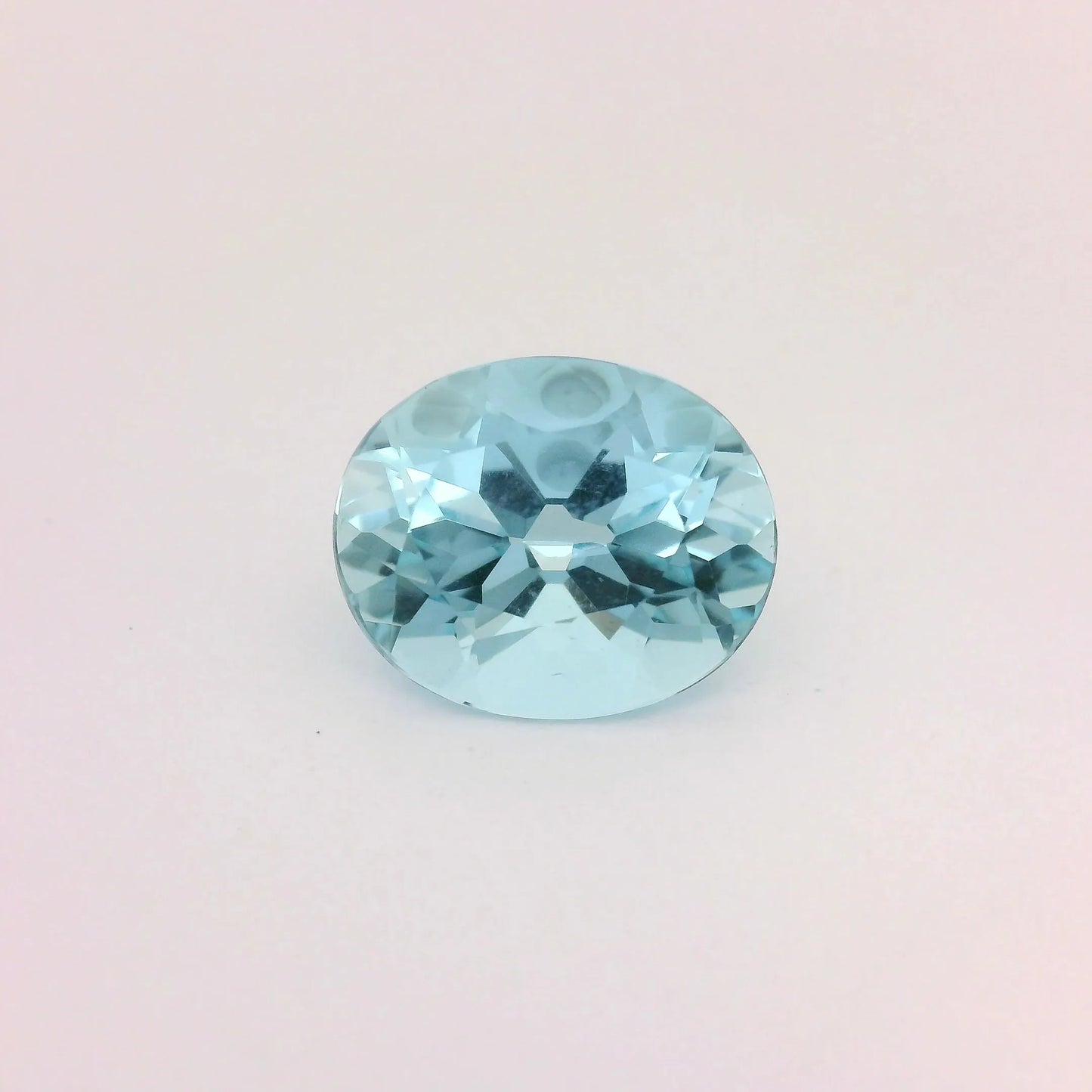 3.42ct Oval Natural Aquamarine (Colour Blue, Clarity Eye Clean, Cut Faceted)