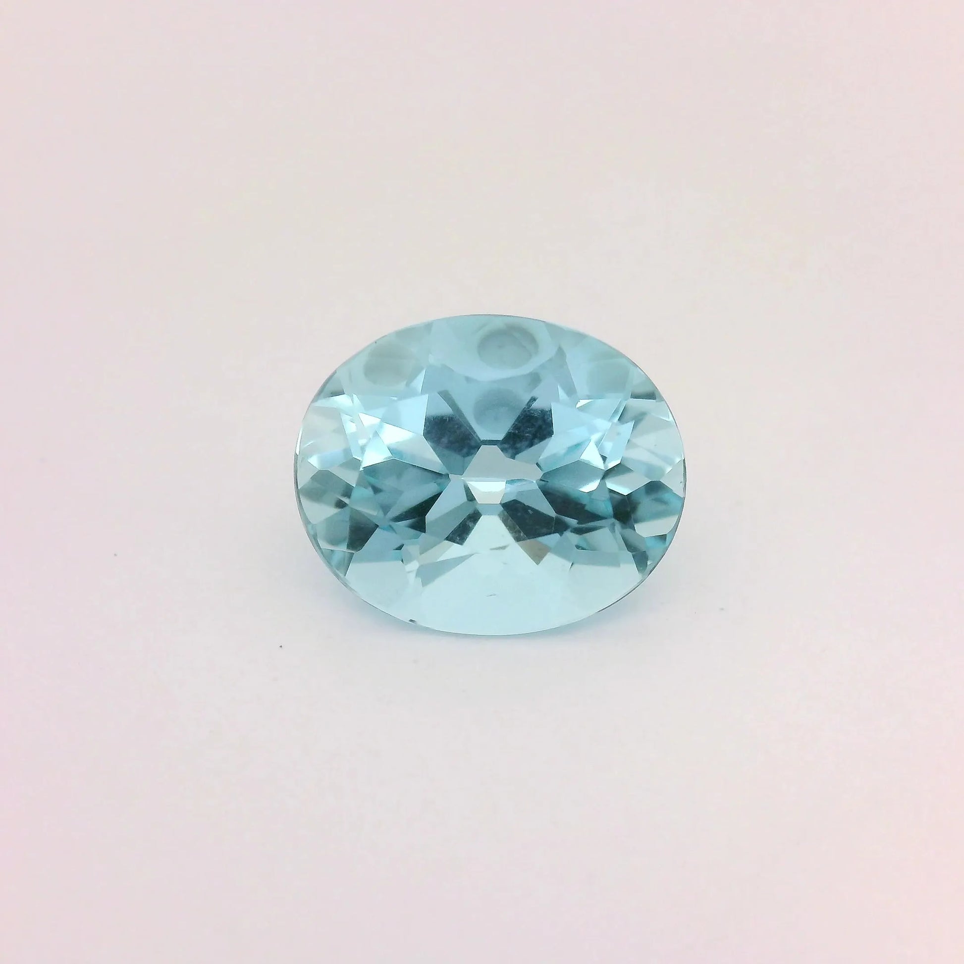 3.42ct Oval Natural Aquamarine (Colour Blue, Clarity Eye Clean, Cut Faceted)