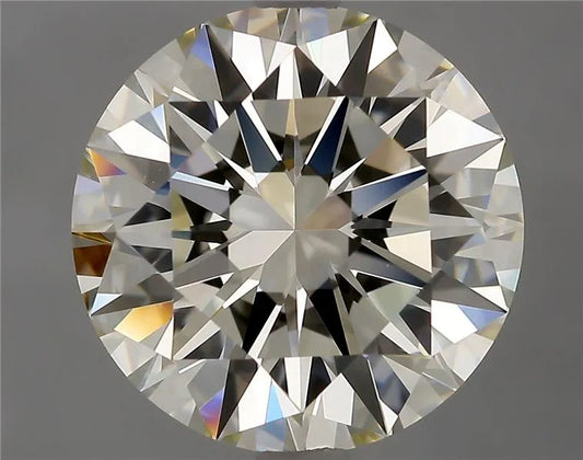 3.42ct Round Natural Diamond (Colour K, Clarity VVS2, Cut EX, GIA Certified)