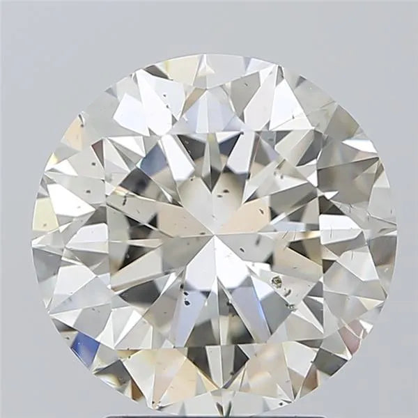 3.50ct Round Natural Diamond (Colour J, Clarity SI1, Cut EX, IGI Certified)