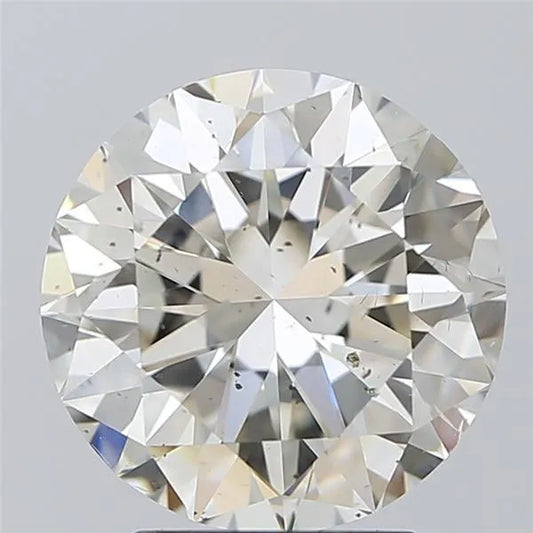 3.50ct Round Natural Diamond (Colour J, Clarity SI1, Cut EX, IGI Certified)