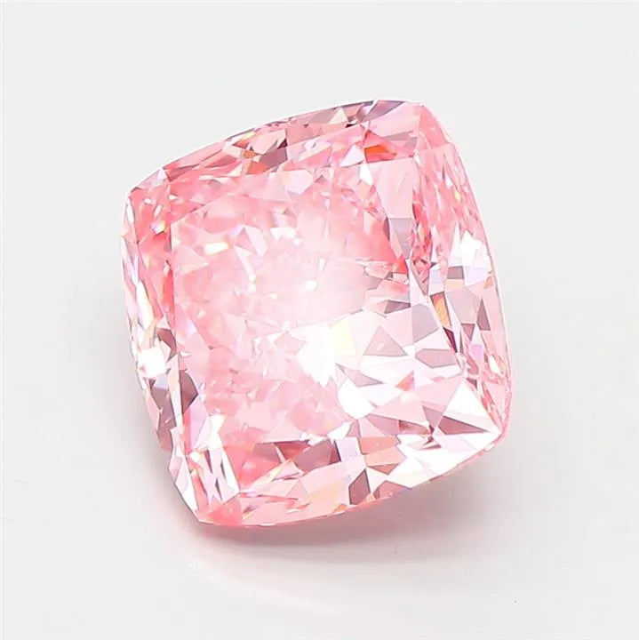 3.53ct Cushion modified Lab Grown Diamond (Colour Fancy Vivid Pink, Clarity VVS1, IGI Certified)