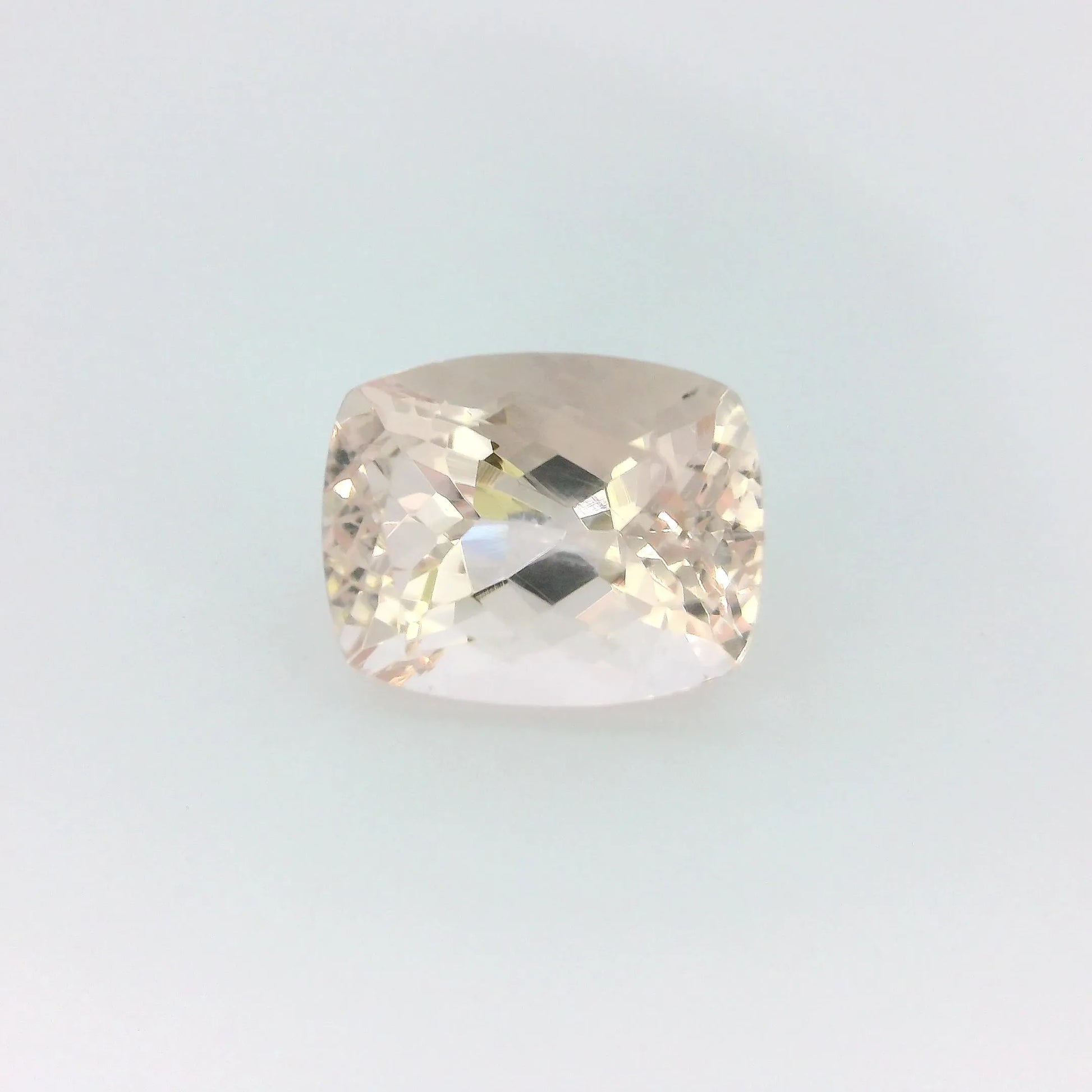 3.58ct Cushion Natural Morganite (Colour Pink, Clarity Eye Clean, Cut Faceted)