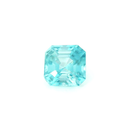 3.93ct Emerald Natural Zircon (Colour Blue, Clarity Eye Clean, Cut Faceted)