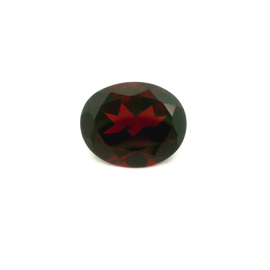 3.94ct Oval Natural Garnet (Colour Red, Clarity Slightly Included, Cut Faceted)
