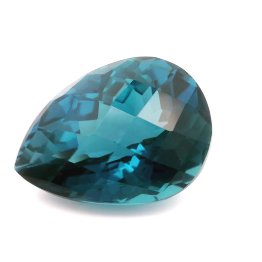 35.48ct Pear Natural Topaz (Colour Blue, Clarity Eye Clean, Cut Faceted)