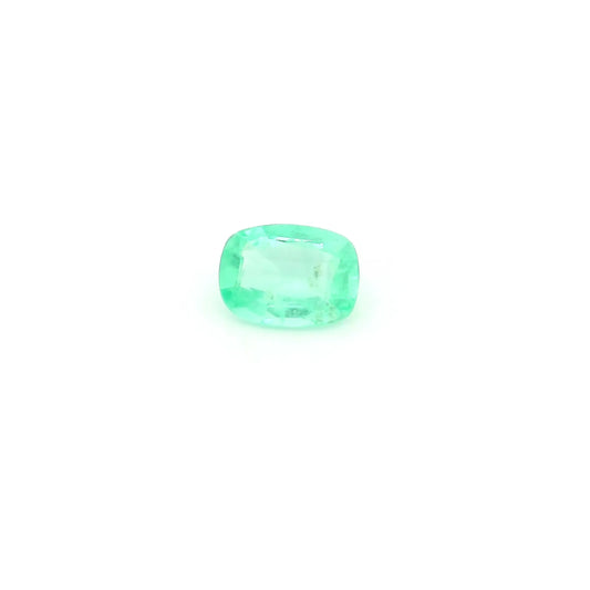 0.68ct Cushion Natural Emerald (Colour Green, Clarity Slightly Included, Cut Faceted)
