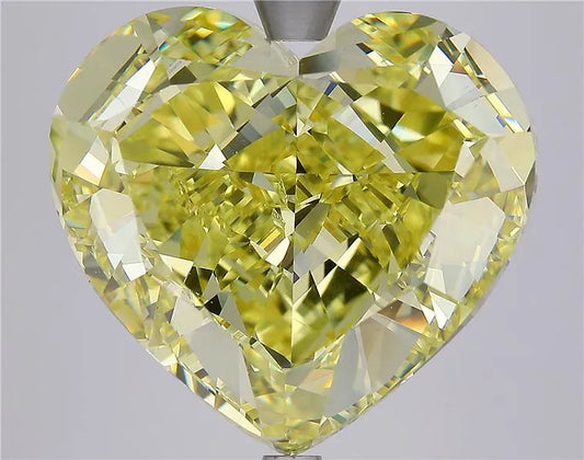 15.09ct Heart Natural Diamond (Colour Fancy Intense Yellow, Clarity VS2, GIA Certified)