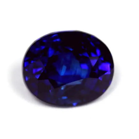 4.08ct Oval Natural Sapphire (Colour Blue, Clarity Slightly Included, Cut Faceted)