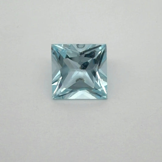 4.59ct Square Natural Aquamarine (Colour Blue, Clarity Eye Clean, Cut Faceted)