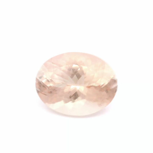 4.61ct Oval Natural Morganite (Colour Pink, Clarity Eye Clean, Cut Faceted)