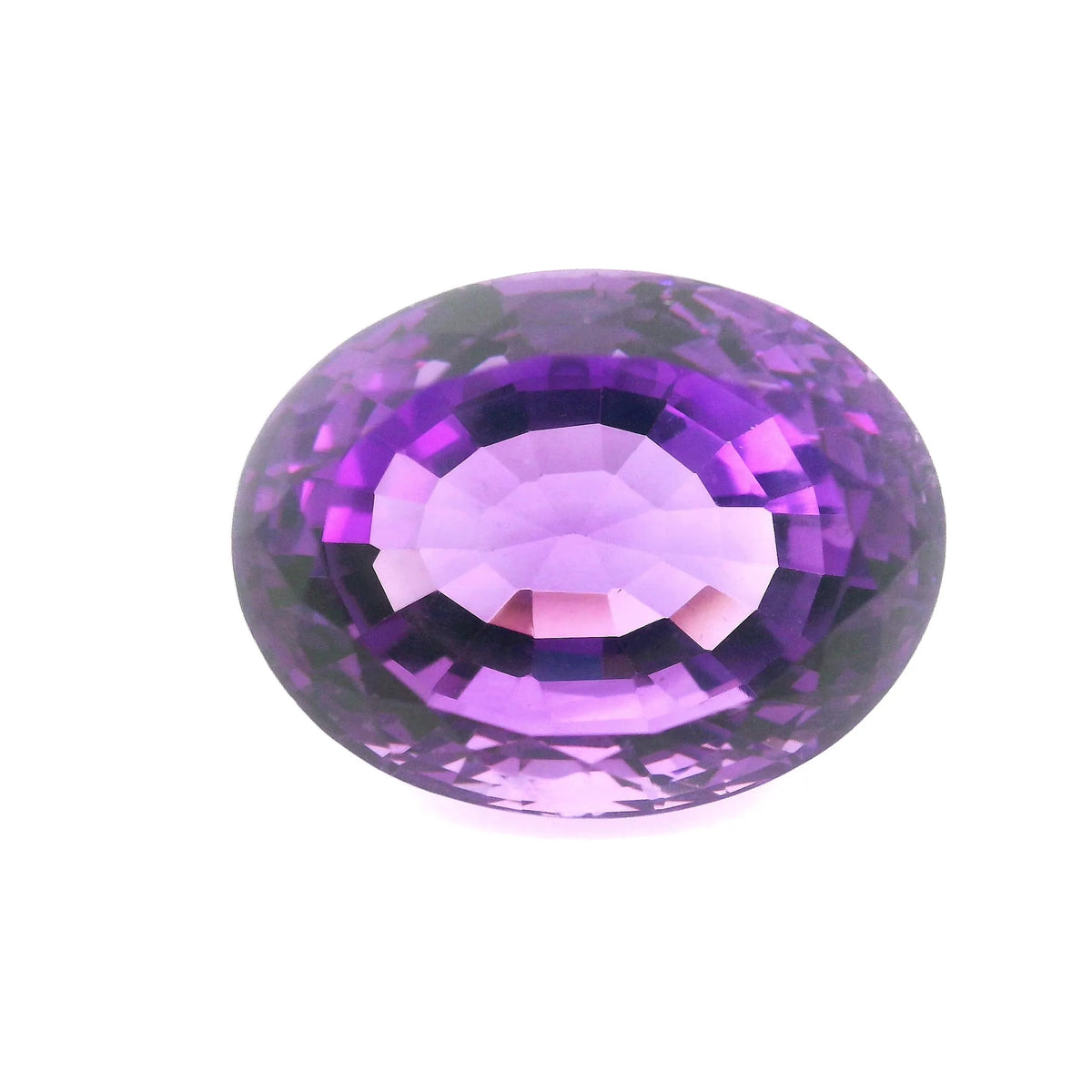 42.69ct Oval Natural Amethyst (Colour Purple, Clarity Eye Clean, Cut Faceted)