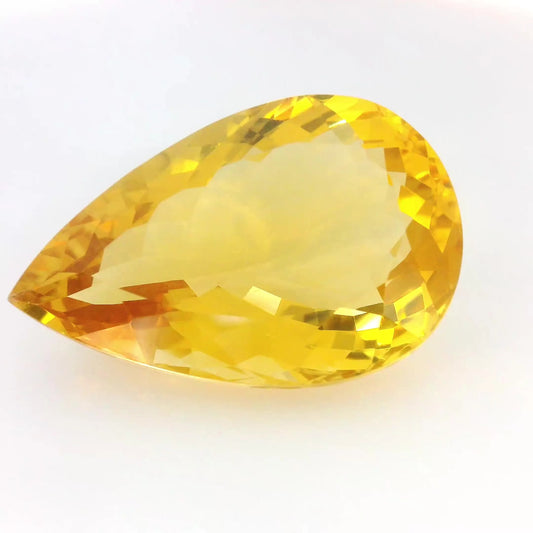 49.91ct Pear Natural Citrine (Colour Yellow, Clarity Eye Clean, Cut Faceted)