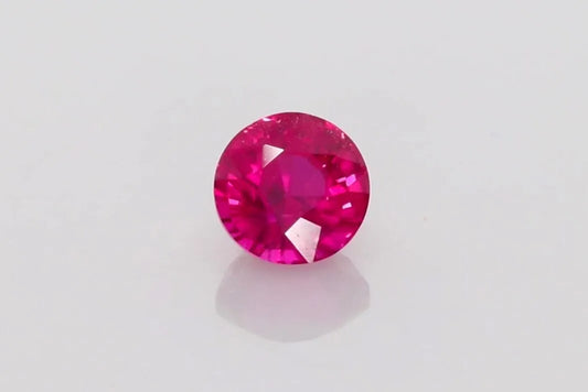 1.02ct Round Natural Ruby (Colour Red, Clarity Slightly Included, Cut Faceted)