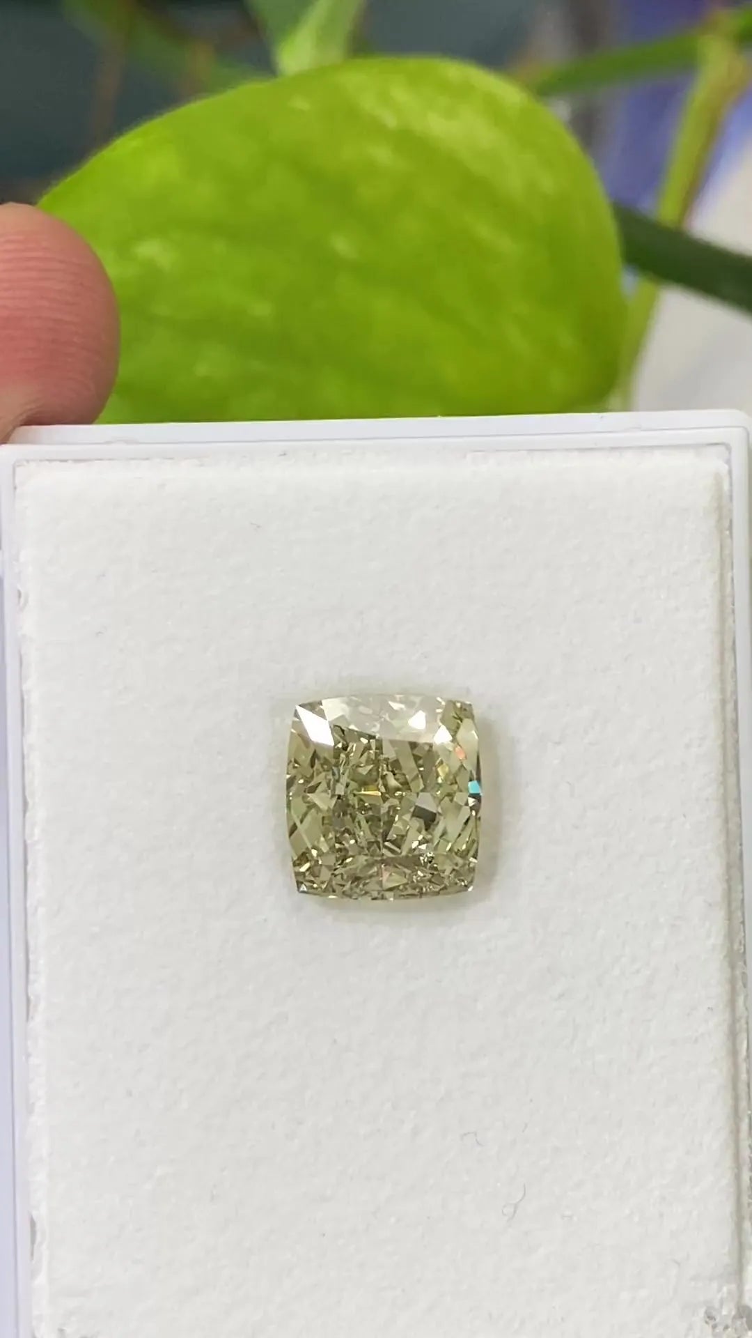 5.03ct Cushion brilliant Natural Diamond (Colour Fancy Green, Clarity VS2, GIA Certified)