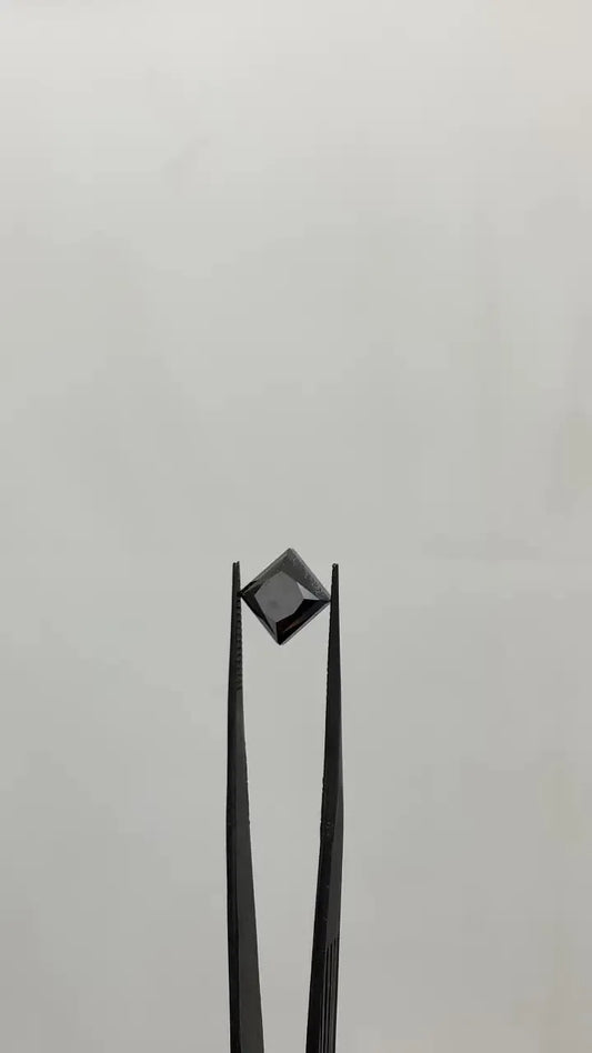 5.04ct Princess Natural Diamond (Colour Fancy Black, Clarity VVS2, Cut EX, GIA Certified)
