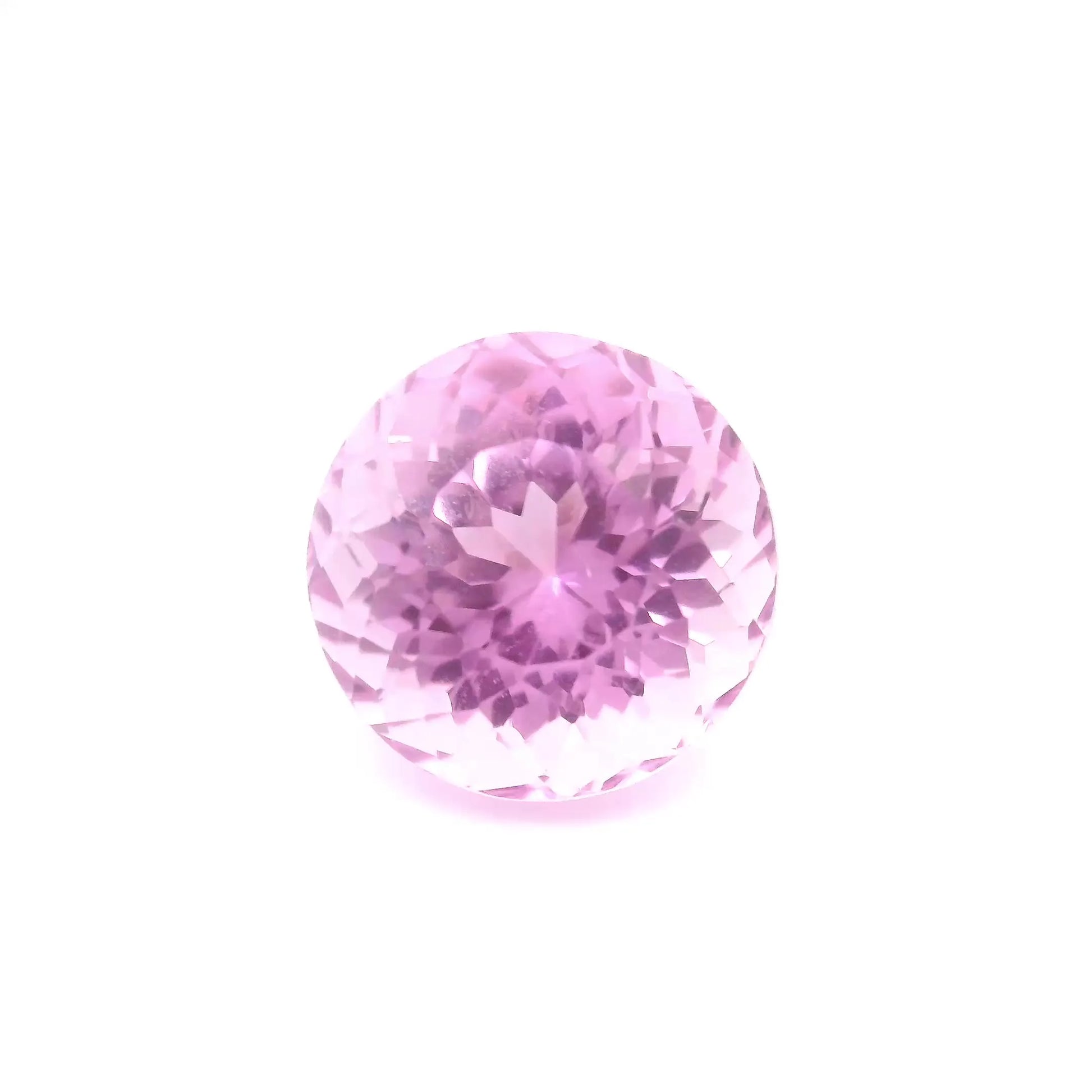 5.21ct Round Natural Kunzite (Colour Pink, Clarity Eye Clean, Cut Faceted)
