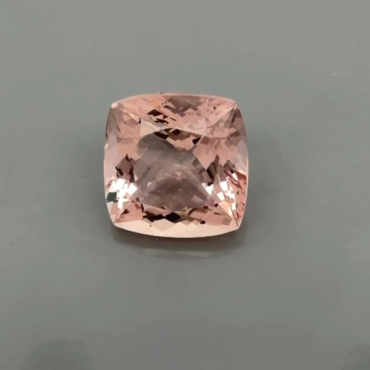 5.38ct Cushion Natural Morganite (Colour Pink, Clarity Eye Clean, Cut Faceted)