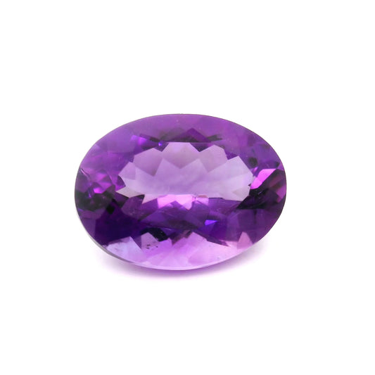 5.50ct Oval Natural Amethyst (Colour Purple, Clarity Eye Clean, Cut Faceted)