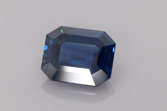 5.53ct Emerald Natural Sapphire (Colour Blue, Clarity Eye Clean, Cut Faceted)