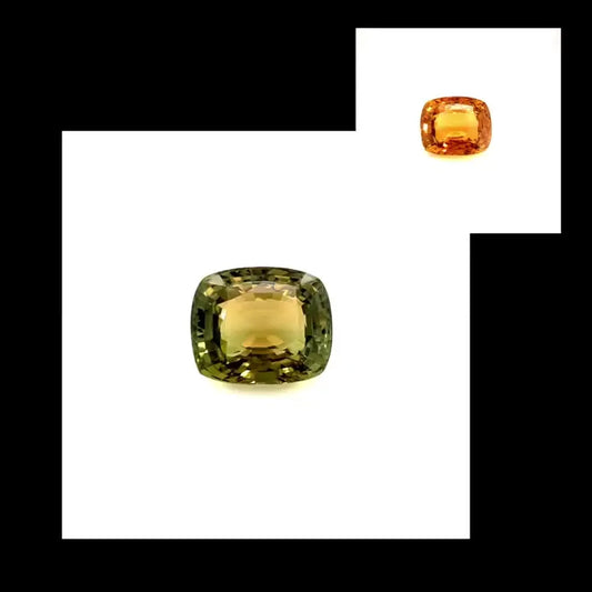 5.55ct Cushion Natural Alexandrite (Colour Green, Clarity Eye Clean, Cut Faceted)