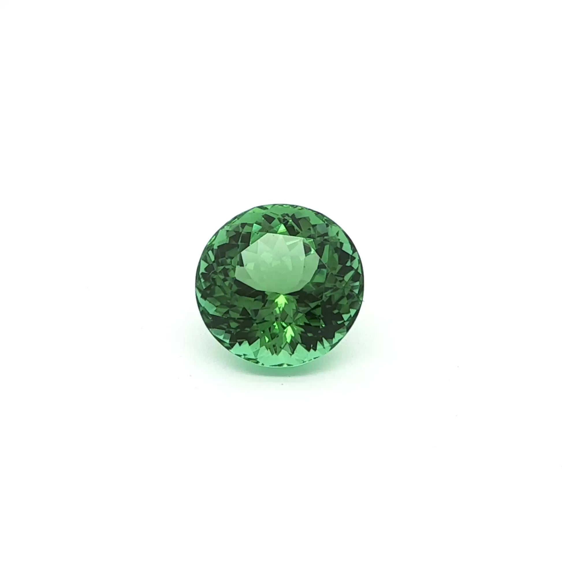 5.91ct Round Natural Tourmaline (Colour Green, Clarity Eye Clean, Cut Faceted)
